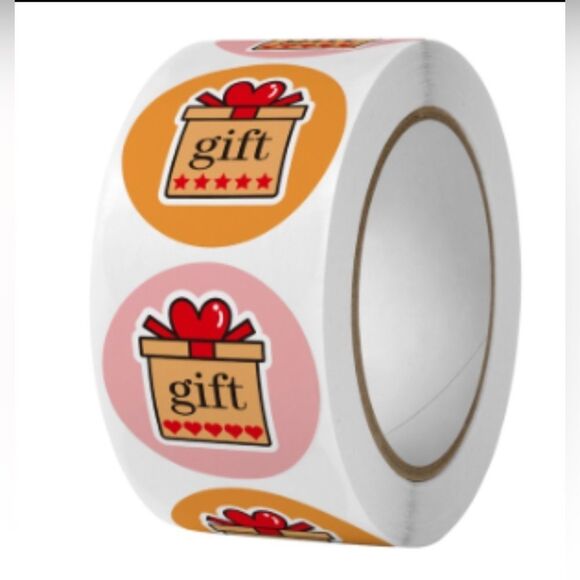 Gift Stickers Small Business Customer Appreciation Stickers 1" ROUND STICKER - Picture 3 of 4